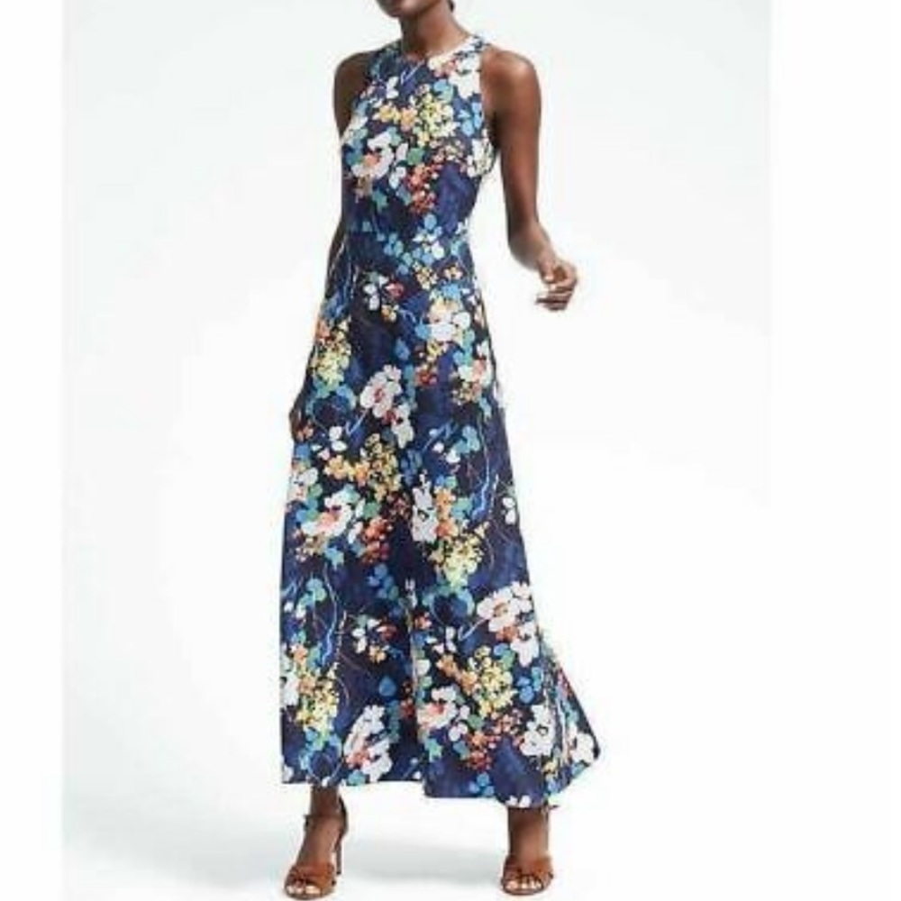 Banana Republic floral maxi dress